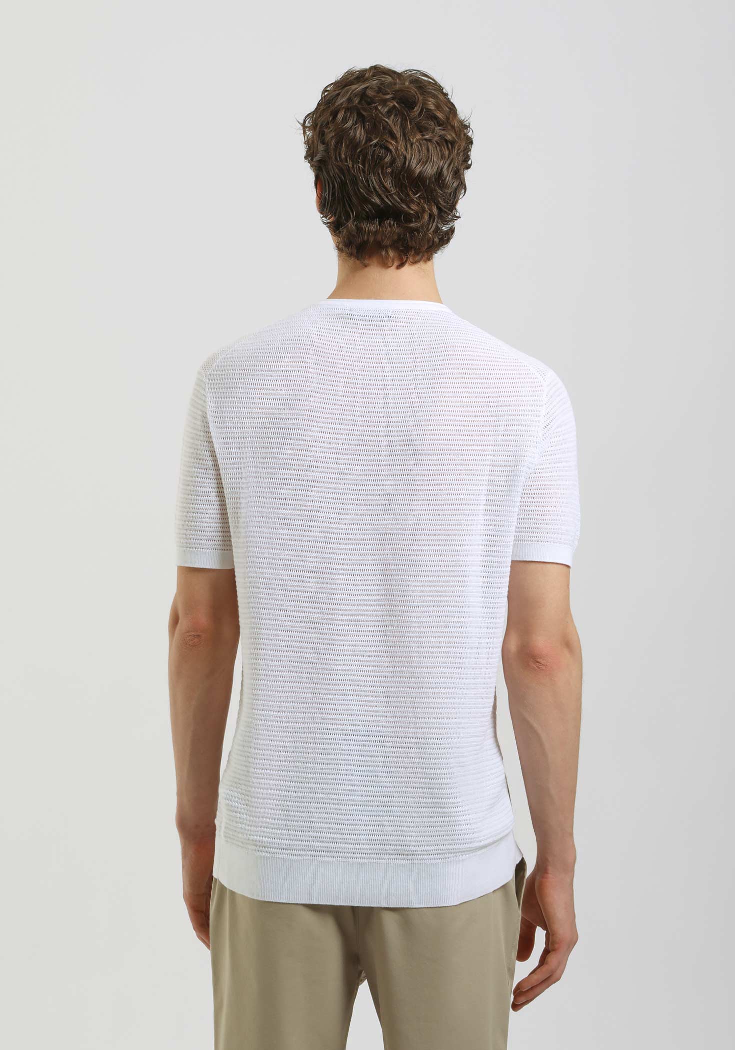 T-shirt in maglia forata - Image 4