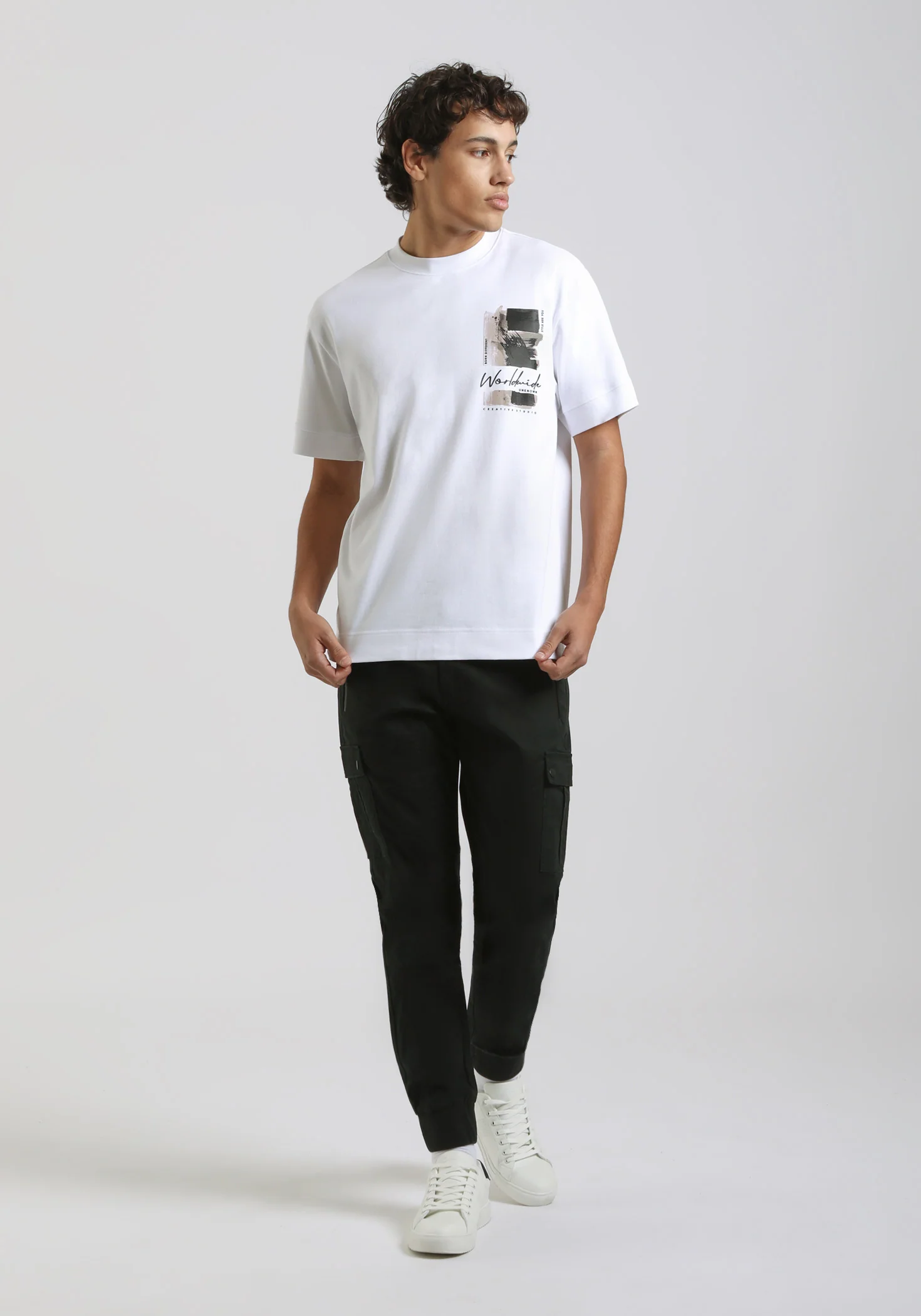 T-shirt over con stampa - Image 5