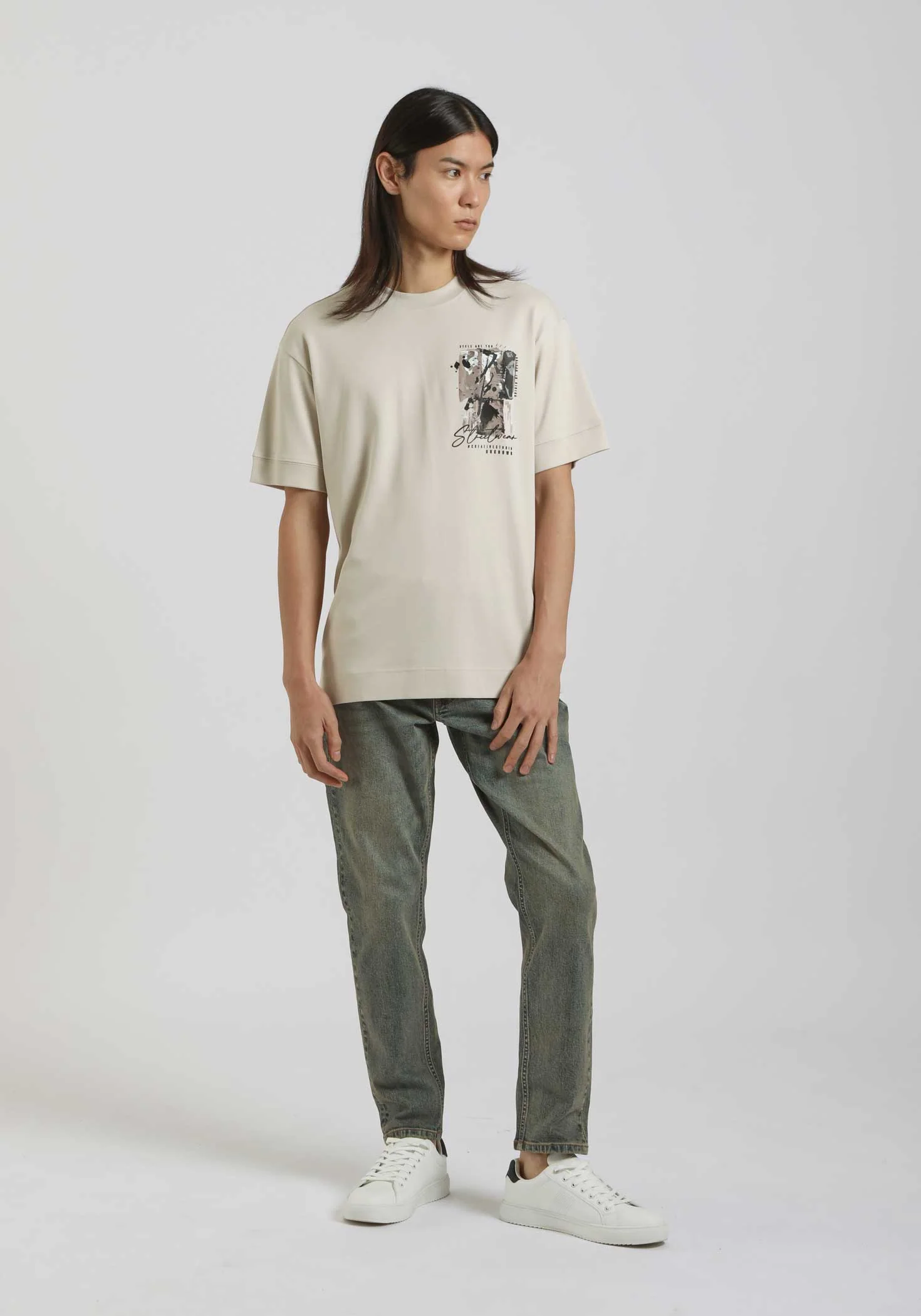 T-shirt over con stampa - Image 5