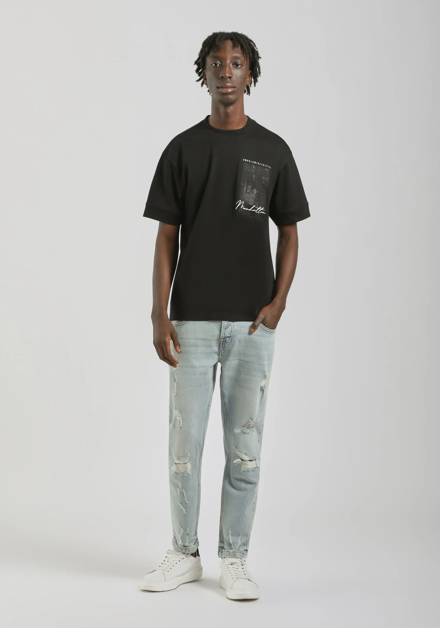 T-shirt over con stampa - Image 5