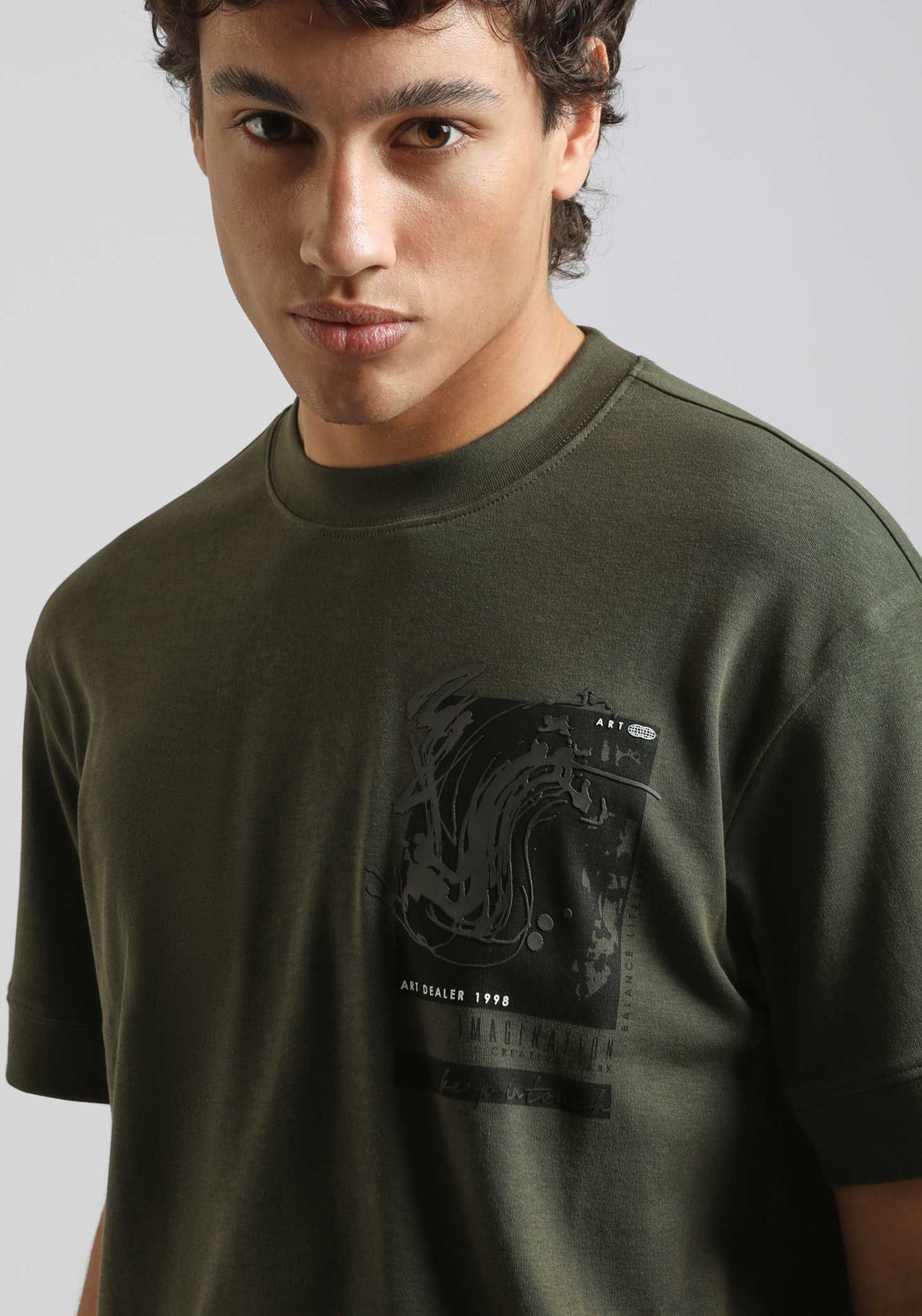 T-shirt over con stampa - Image 2
