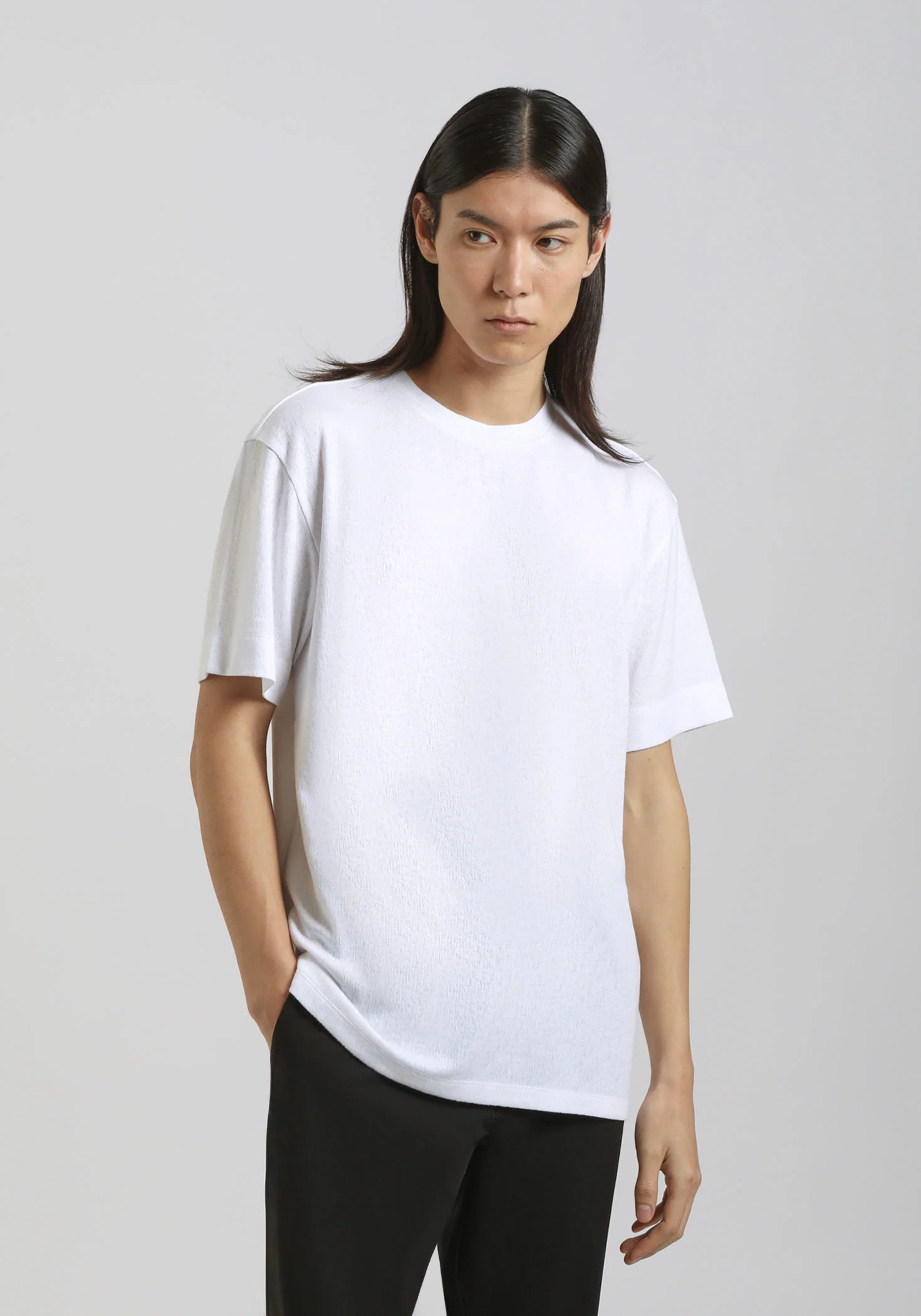 T-shirt strutturata morbida