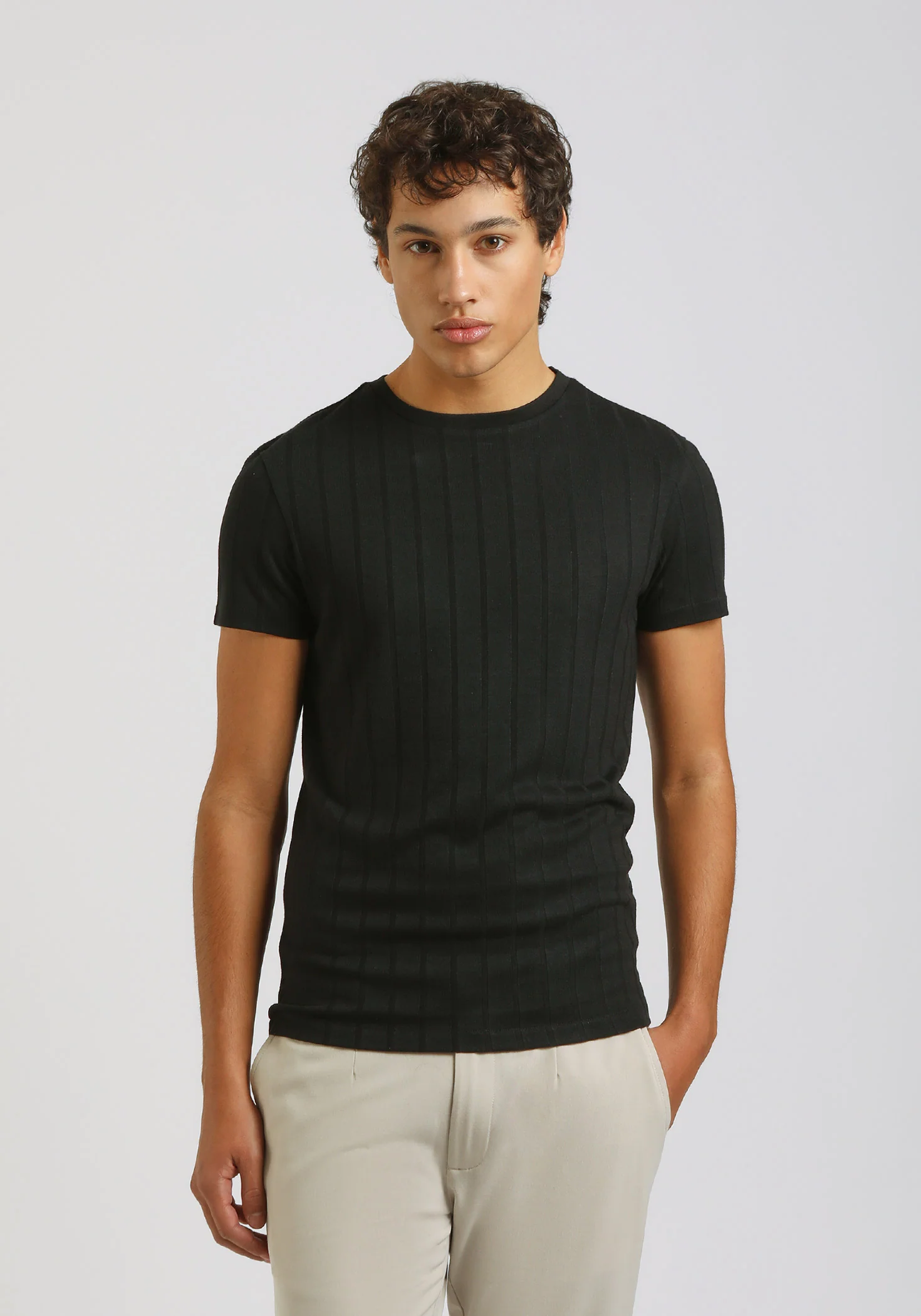 T-shirt viscosa a coste